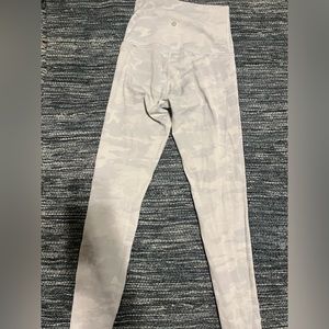 white camo lulu leggings